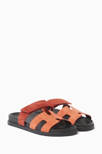 Unused Chypre Sandal Rose Bois De Santal/Rouge De Turin Suede size size 37.5:Multi Colour:37.5|219123340