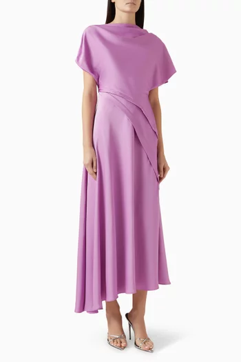 Draped Midi Dress