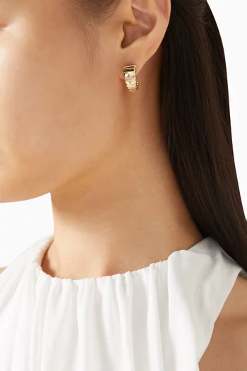 Tubogas Earrings in 18kt Yellow Gold