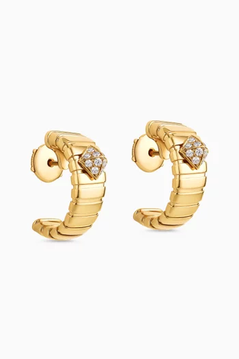 Tubogas Earrings in 18kt Yellow Gold