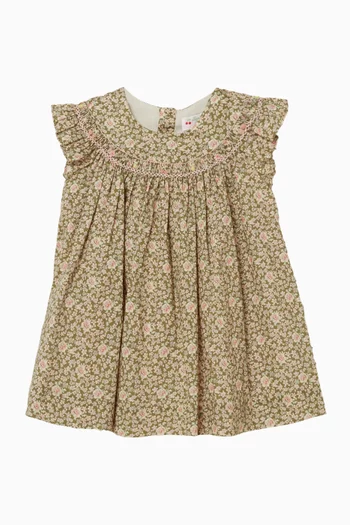 Floral Print Dress in Cotton