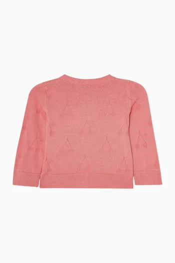 Teyana Cherry Cardigan in Knit