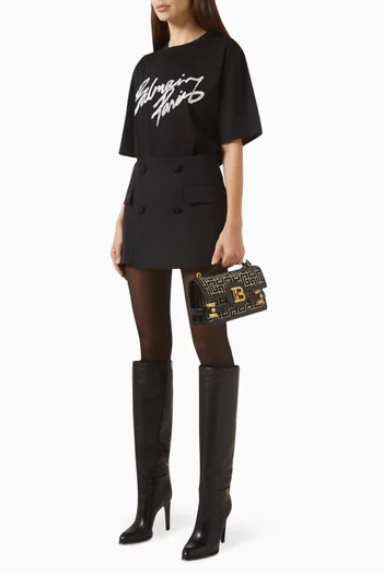 Boxy Logo-print T-shirt in Cotton Jersey