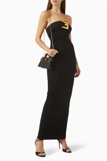 Belted Bustier Dress in Jersey