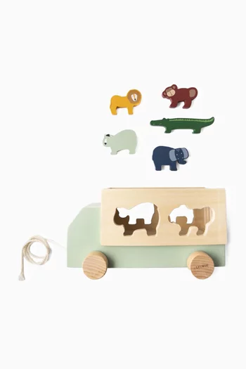 Wooden Animal Truck