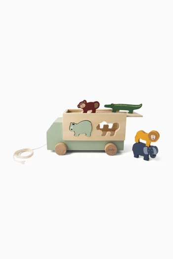 Wooden Animal Truck
