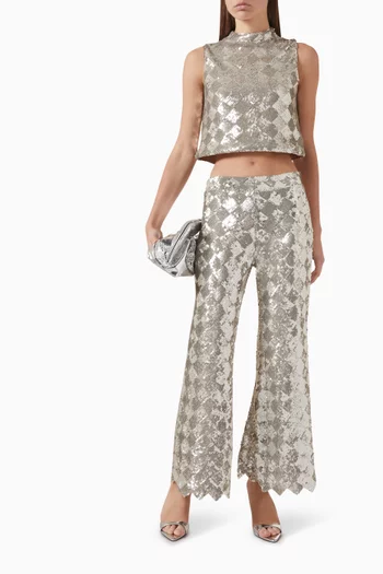 Gwendolyn Sequinned Top