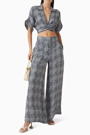 بلوزة كيارا مزيج كتان