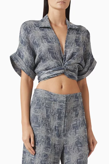 بلوزة كيارا مزيج كتان