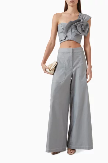 بنطال أوسلو 2.0 قماش قنب مطاطي