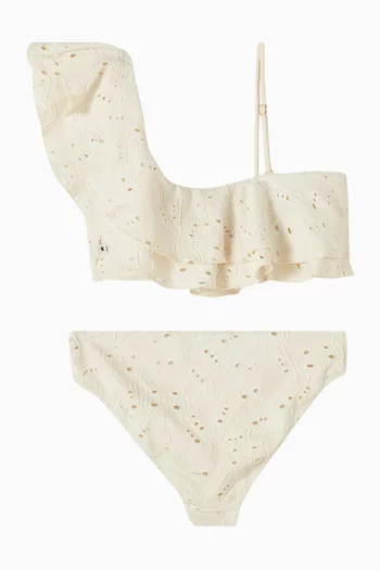 طقم بيكيني نيكي بكتف مكشوف