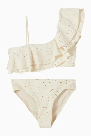 طقم بيكيني نيكي بكتف مكشوف