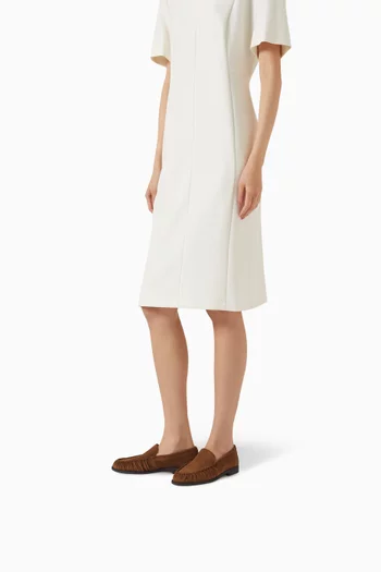 Lycia Ruched Loafers in Leather