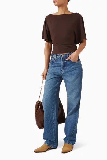 بلوزة ايفري برباط منسوجة