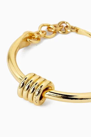 Dunya Apia Bracelet in 24kt Gold-plated Brass