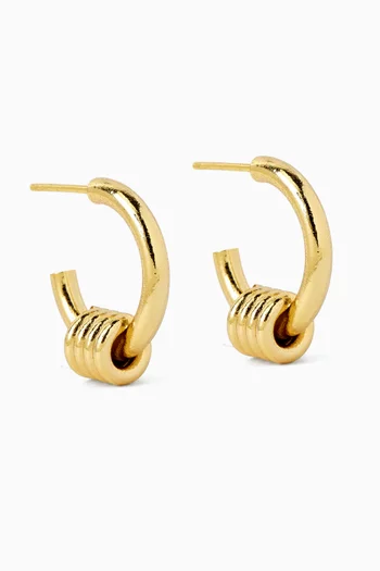 Dunya Apia Earrings in 24kt Gold-plated Brass