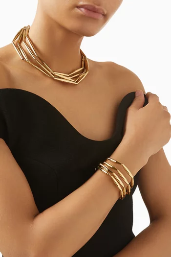 قلادة لوميا هيليا نحاس مطلي ذهب عيار 24