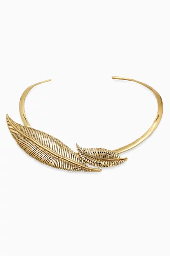 Gentle Whisper Necklace in 24kt Gold-plated Brass