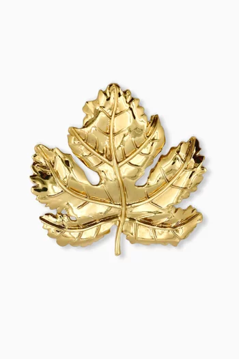 First Temptation Brooch in 24kt Gold-plated Brass
