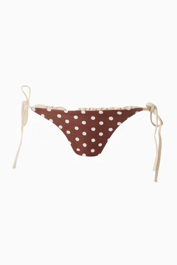 Lily Ruffle Polka Dots Bikini Briefs