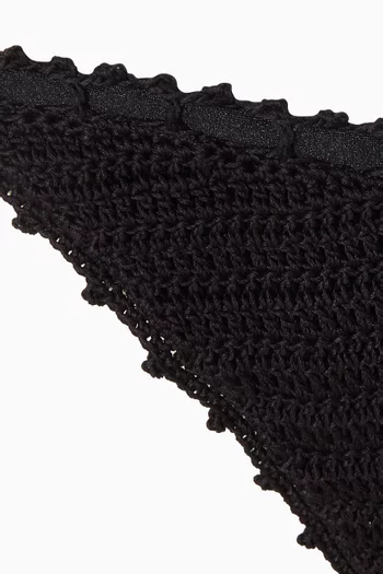 Rose Bikini Briefs in Crochet