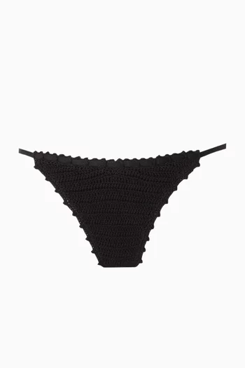 Rose Bikini Briefs in Crochet