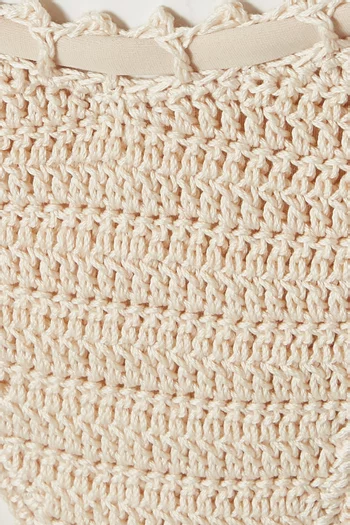 Rose Bikini Briefs in Crochet