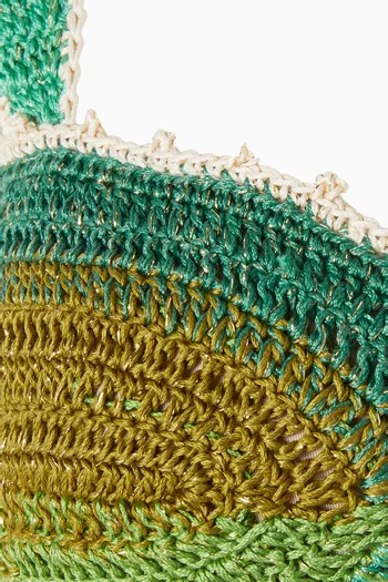 Lucy Self-tie Bikini Top in Crochet