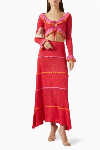 Addie Cropped Top in Knit