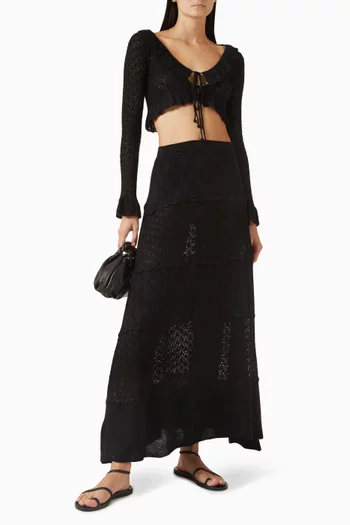 Addie Cropped Top in Knit