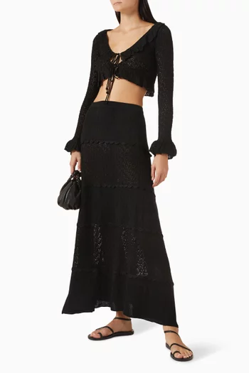 Addie Maxi Skirt in Knit