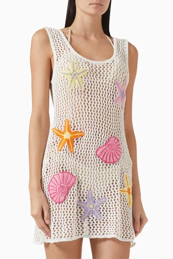 Patsie Beach Cover-up Mini Dress in Knit