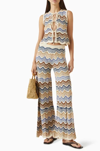 Kari Chevron Top in Knit