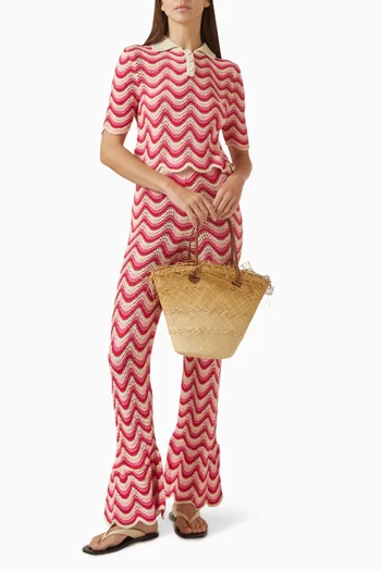 Elodie Chevron Top in Knit