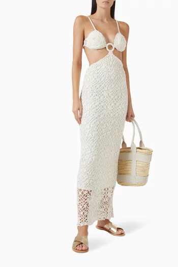 Martina Maxi Dress in Crochet