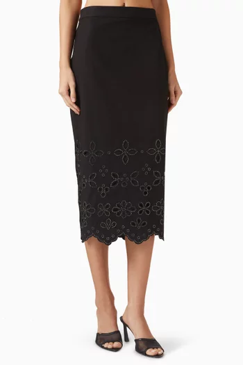 Embellished Midi Skirt