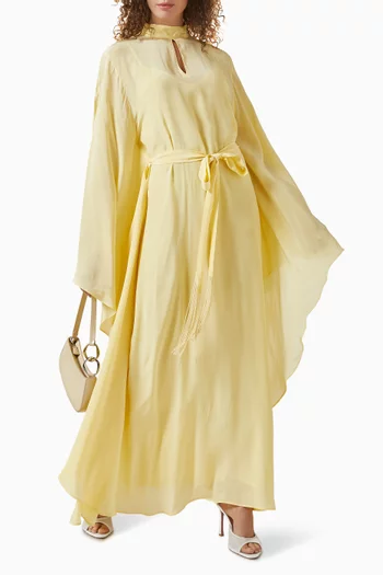 قفطان جيفا بحزام فيسكوز