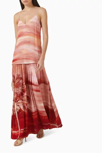 فستان اسما بطيّات فيسكوز