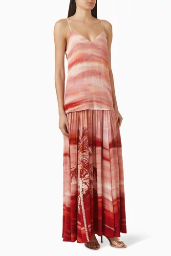 فستان اسما بطيّات فيسكوز