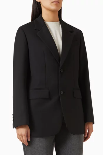 Unisex 2-button Blazer in Wool
