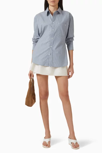 Oversized Striped Shirt in Cotton