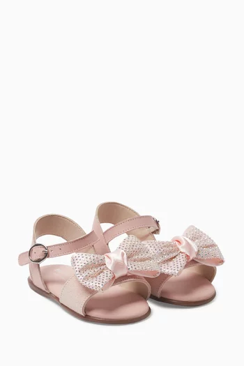Bow-embellished Sandals