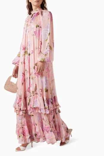 Ruba Gathered Maxi Dress