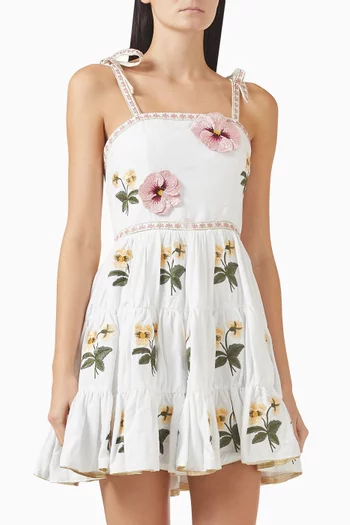 فستان تارا قصير كتان