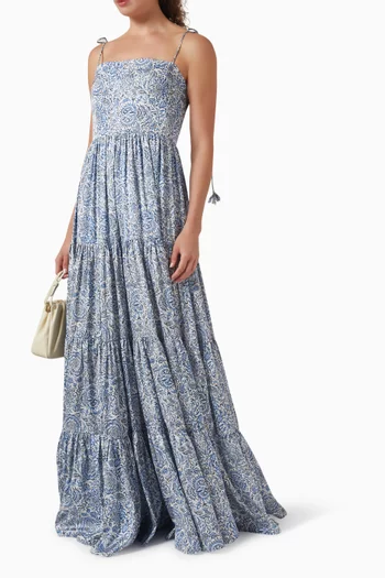 Sara Maxi Dress in Linen