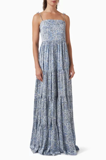 Sara Maxi Dress in Linen