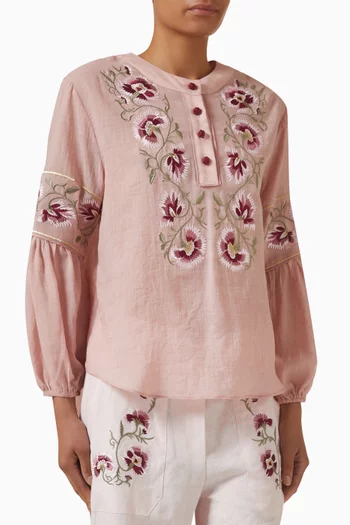 Lola Blouse in Linen