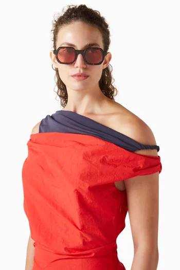 نظارة شمسية دارن بإطار مستطيل أسيتات