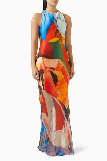 فستان سالبيكون بظهر مكشوف حرير