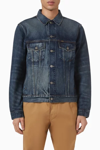 Garment-dyed Jacket in Denim